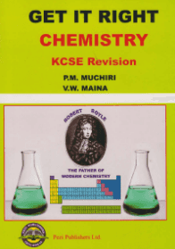 Cover of Get It Right Chemistry KCSE Revision