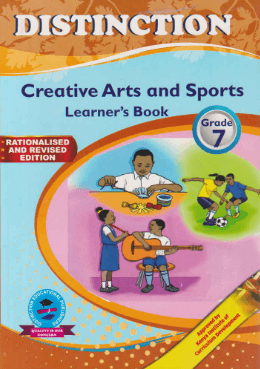 Cover of Distinction Creative Arts and Sports Learner's Book Grade 7