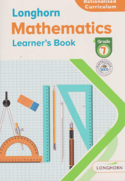 Cover of Longhorn Mathematics Learner's Book Grade 7