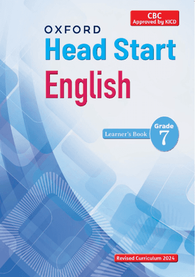 Cover of Oxford Head Start English Learner's Book Grade 7