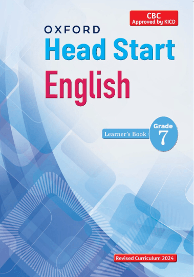 Cover of Oxford Head Start English Learner's Book Grade 7