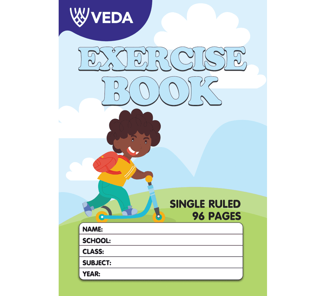 Cover of Veda A5 Exercise Book 96 Pages Single Ruled
